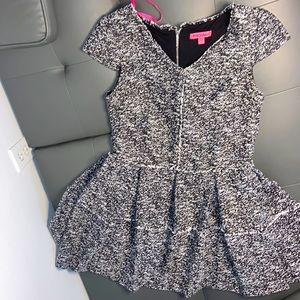 Black & White Betsey Johnson cocktail dress, Size 12